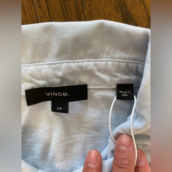 Vince Garment Dye Short-Sleeve Polo Shirt - Picture 6 of 6